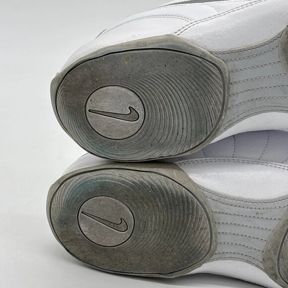 Nike Dance Athletic Shoes Leather Womens Size 10 White Silver 366191-103 - Picture 15 of 16